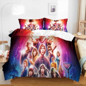 Stranger Things Bed Set, 3d Printed Movie Themed Bedding Set