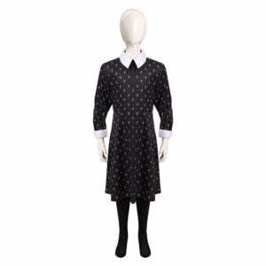 Kids Children  Wednesday Addams Cosplay Costume Dress Outfits Halloween Carnival Suit