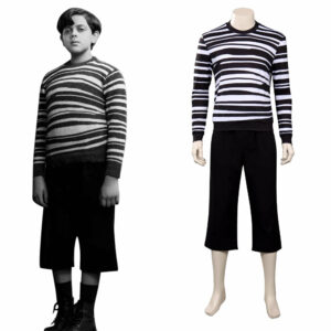 Wednesday (2022) Adult Pugsley Addams Cosplay Costume Outfits Halloween Carnival Suit